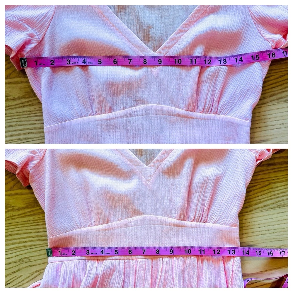 LoveShackFancy Blush Pink Hutchinson Dress, Small - Picture 7 of 7